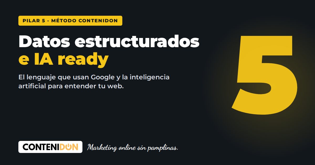 Pilar 5 del método Contenidon: datos estructurados para Google y la IA
