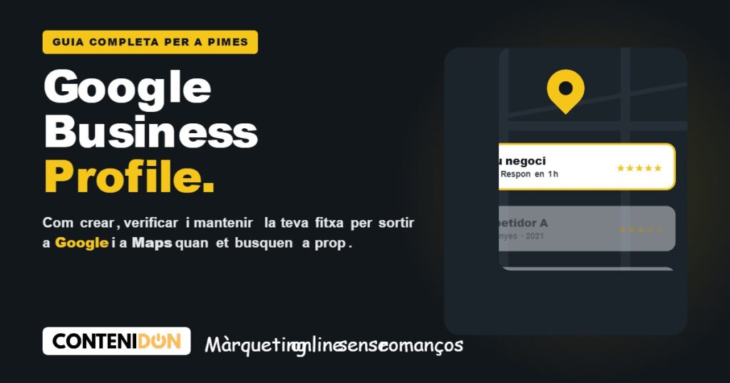 Google Business Profile: guia completa per a pimes de Contenidon